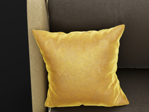chair whith pillow Model 3D