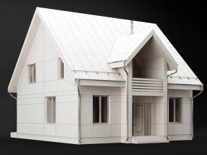 modern house 04 Modello 3D