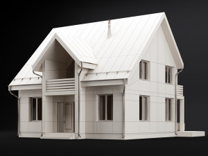 modern house 04 Modello 3D
