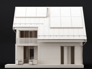 modern house 04 Modello 3D