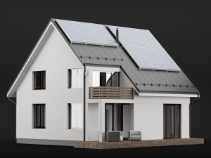 modern house 04 Modello 3D