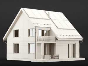 modern house 04 Modello 3D