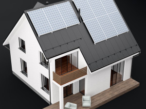 modern house 04 Modello 3D