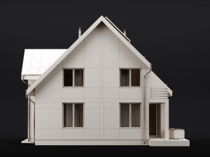 modern house 04 Modello 3D