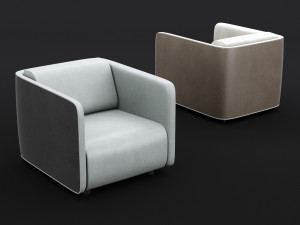 modern leather chair 3D Model