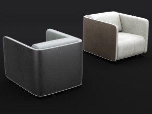 modern leather chair 3Dモデル
