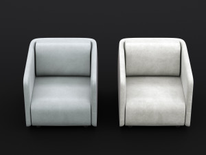 modern leather chair 3Dモデル