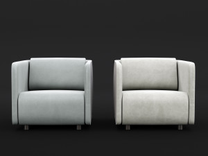 modern leather chair 3Dモデル