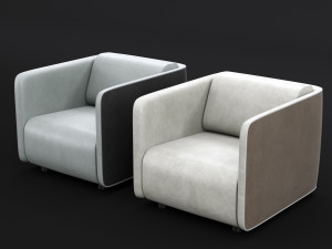 modern leather chair 3Dモデル