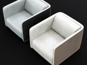 modern leather chair 3Dモデル