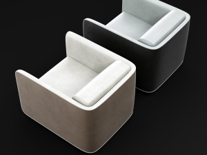 modern leather chair 3Dモデル