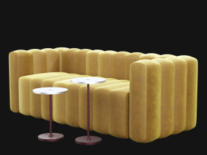 modern velvet sofa Modelo 3D