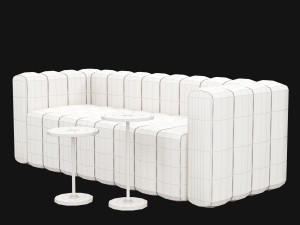 modern velvet sofa Modelo 3D
