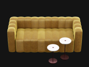 modern velvet sofa Modelo 3D