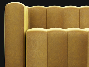 modern velvet sofa Modelo 3D