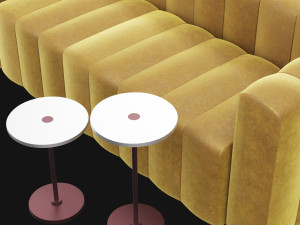 modern velvet sofa Modelo 3D