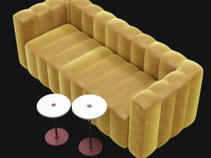 modern velvet sofa Modelo 3D