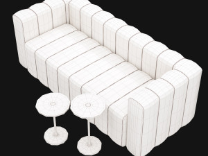 modern velvet sofa Modelo 3D