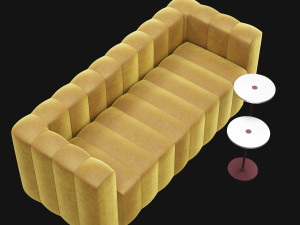 modern velvet sofa Modelo 3D