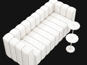 modern velvet sofa Modelo 3D