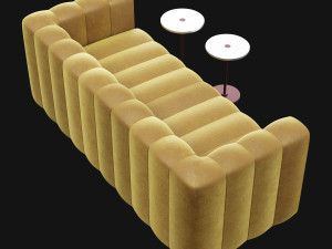 modern velvet sofa Modelo 3D