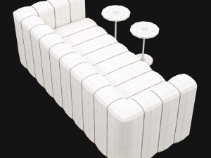 modern velvet sofa Modelo 3D