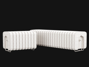 stool and bench rivers from mezzo collection 3D मॉडल