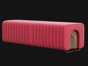stool and bench rivers from mezzo collection 3D मॉडल