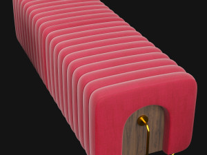stool and bench rivers from mezzo collection 3D मॉडल