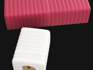 stool and bench rivers from mezzo collection 3D मॉडल