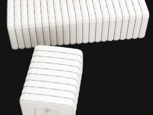 stool and bench rivers from mezzo collection 3D मॉडल
