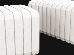 stool and bench rivers from mezzo collection 3D मॉडल