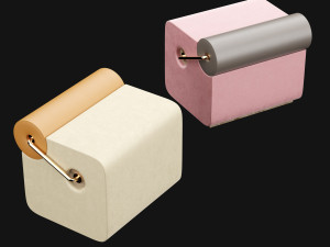 pouf rollins stool from mezzo collection 3D Model