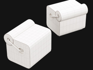 pouf rollins stool from mezzo collection 3D Model