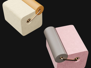 pouf rollins stool from mezzo collection 3D Model