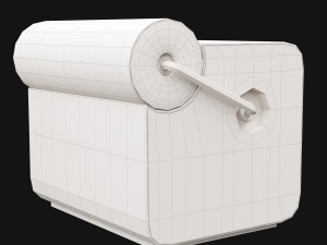 pouf rollins stool from mezzo collection 3D Model