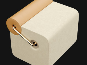 pouf rollins stool from mezzo collection 3D Model