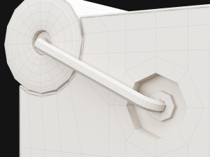 pouf rollins stool from mezzo collection 3D Model
