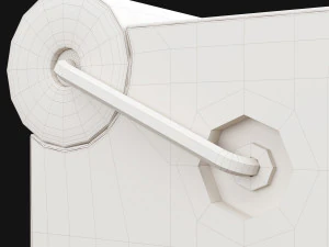 pouf rollins stool from mezzo collection 3D Model
