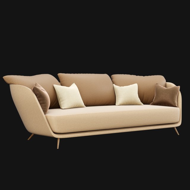 modern sofa 3D Model .c4d .max .obj .3ds .fbx .stl .blend 