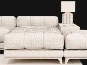 big modern sofa 3D Model
