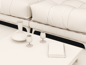 big modern sofa Modelo 3D