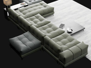 big modern sofa 3D Model