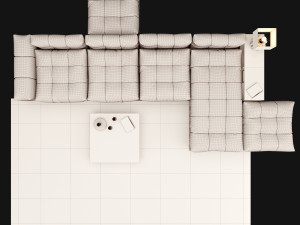 big modern sofa Modelo 3D