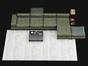 big modern sofa Modelo 3D