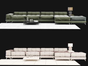 big modern sofa Modelo 3D