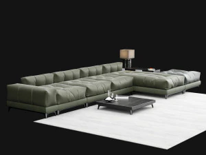 big modern sofa 3D Model