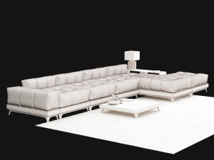 big modern sofa Modelo 3D