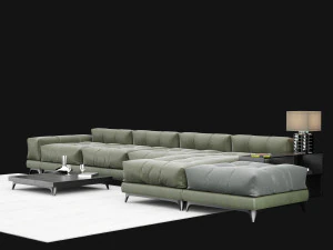 big modern sofa 3D Model
