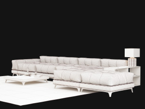 big modern sofa Modelo 3D